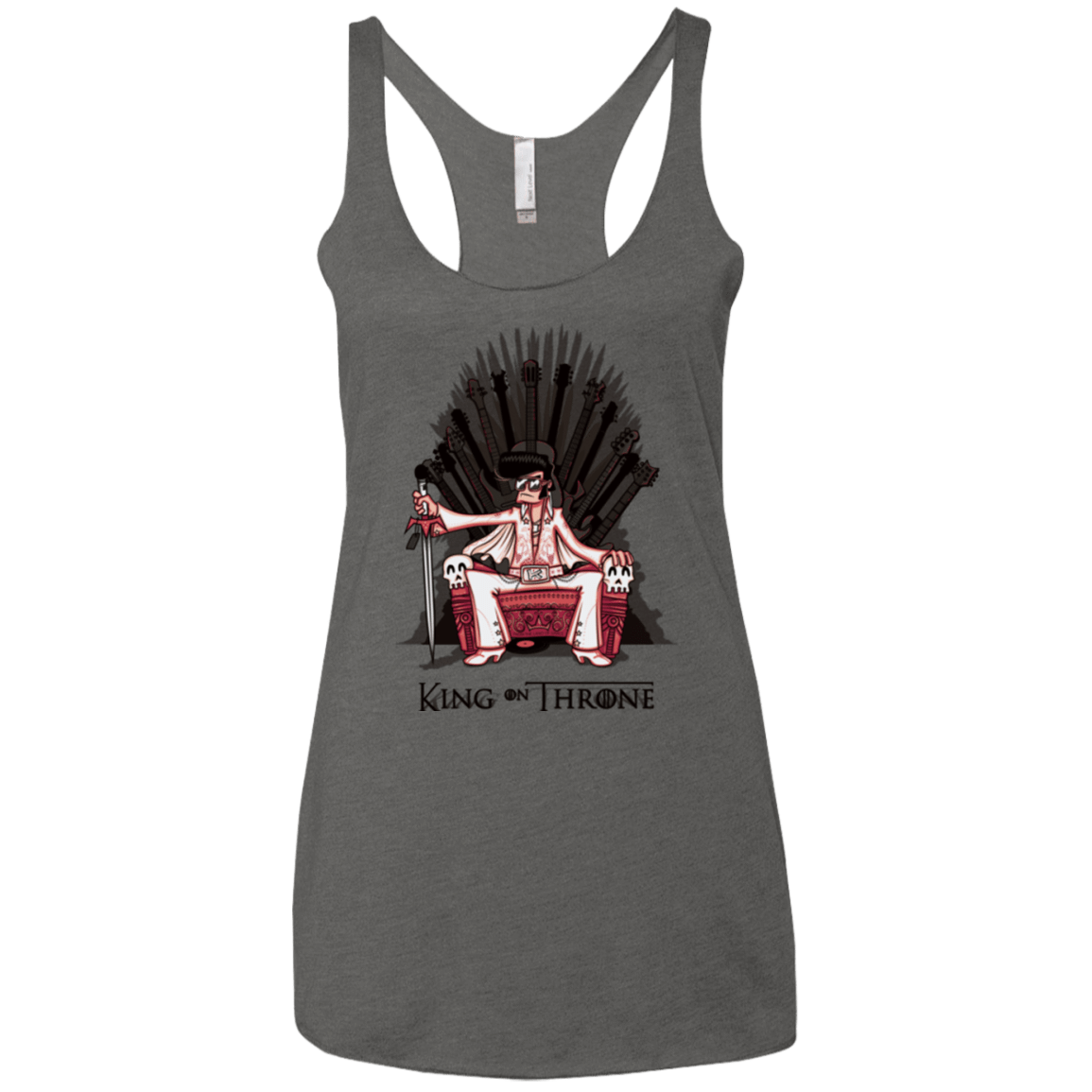 T-Shirts Premium Heather / X-Small King on Throne Women's Triblend Racerback Tank