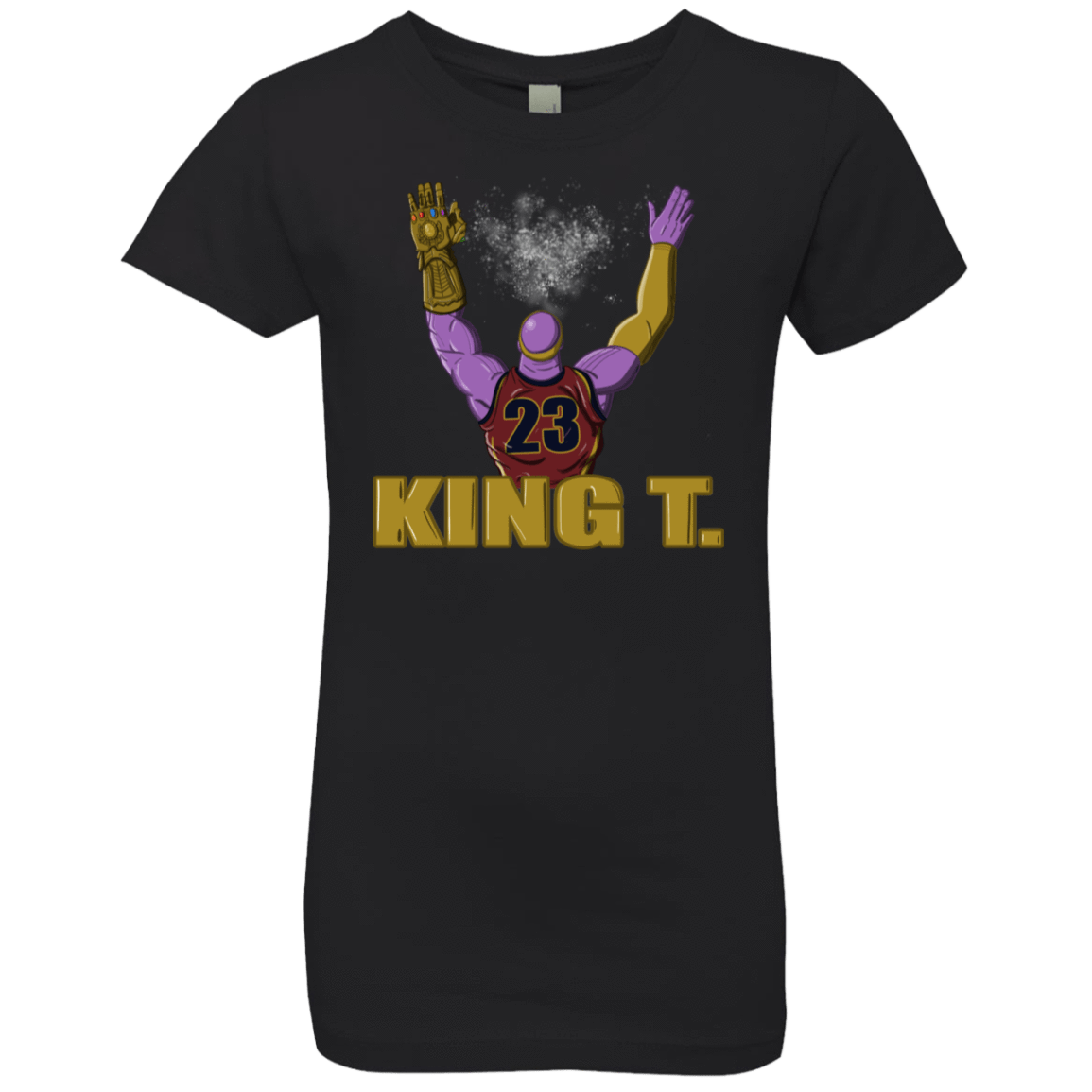 T-Shirts Black / YXS King Thanos Girls Premium T-Shirt