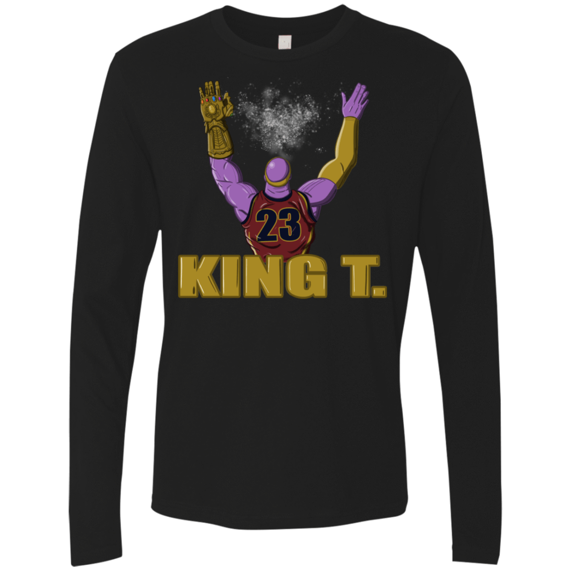 T-Shirts Black / S King Thanos Men's Premium Long Sleeve