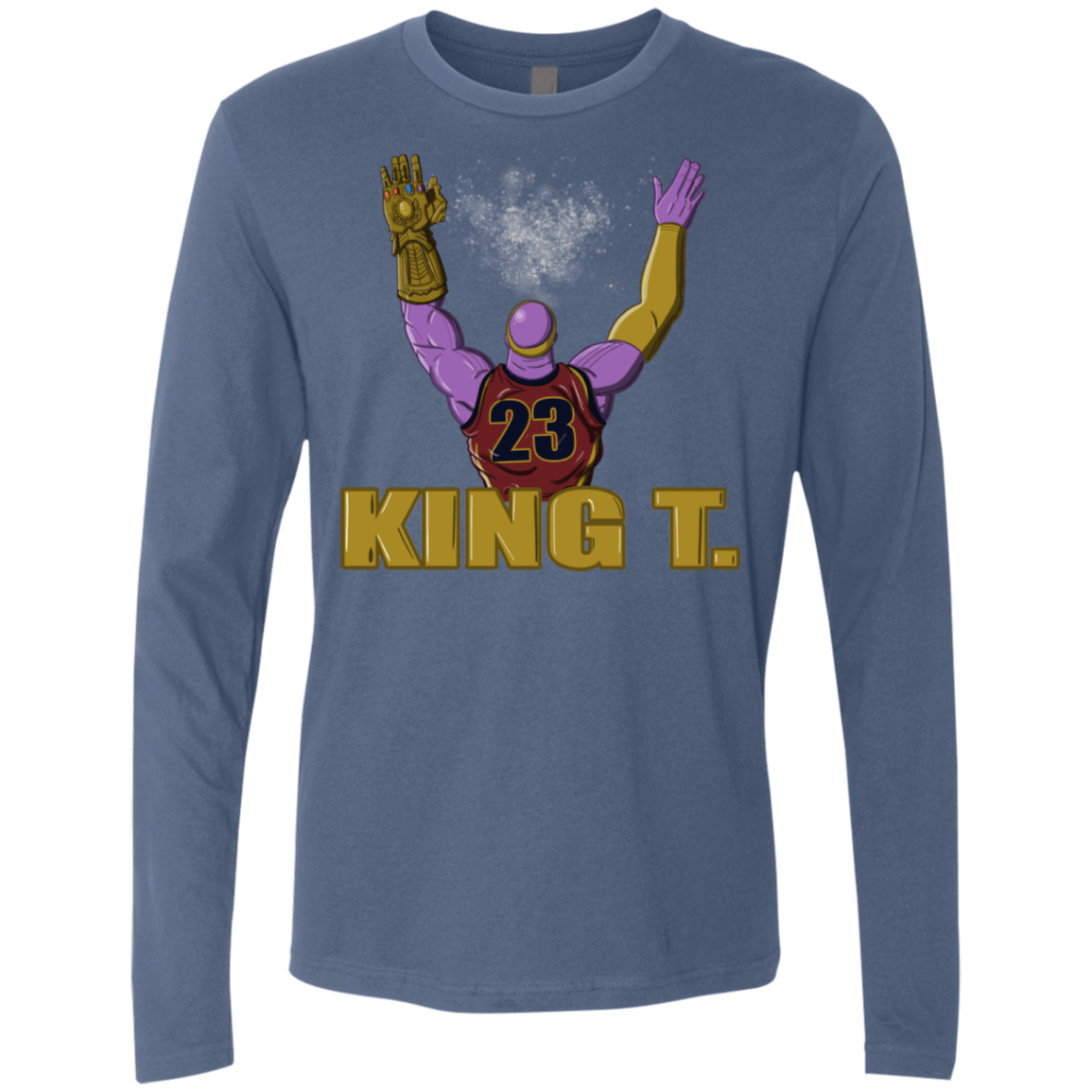 T-Shirts Indigo / S King Thanos Men's Premium Long Sleeve