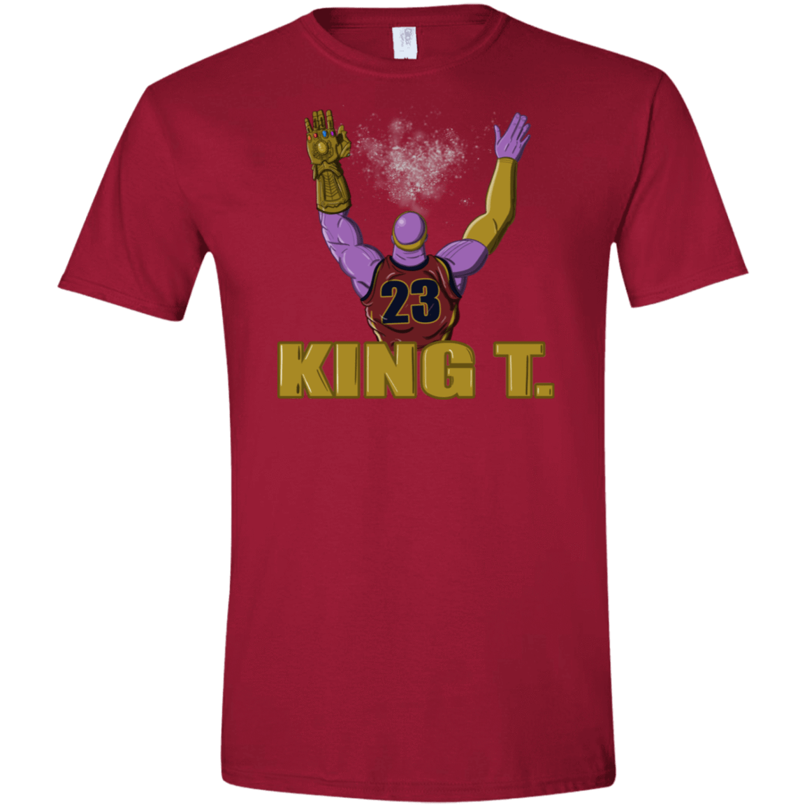 T-Shirts Cardinal Red / S King Thanos Men's Semi-Fitted Softstyle