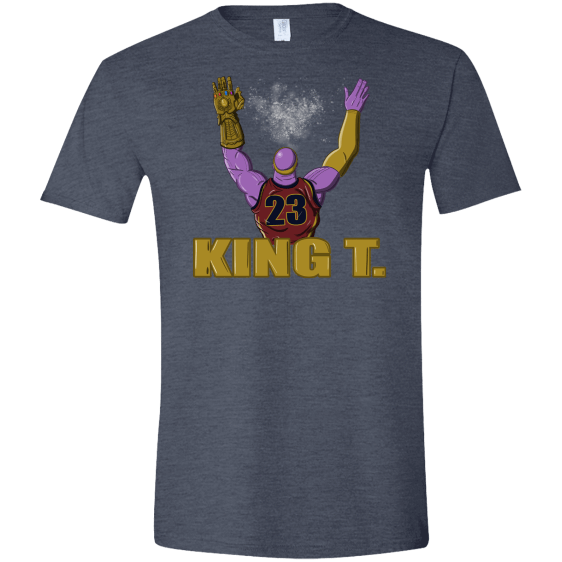 T-Shirts Heather Navy / S King Thanos Men's Semi-Fitted Softstyle