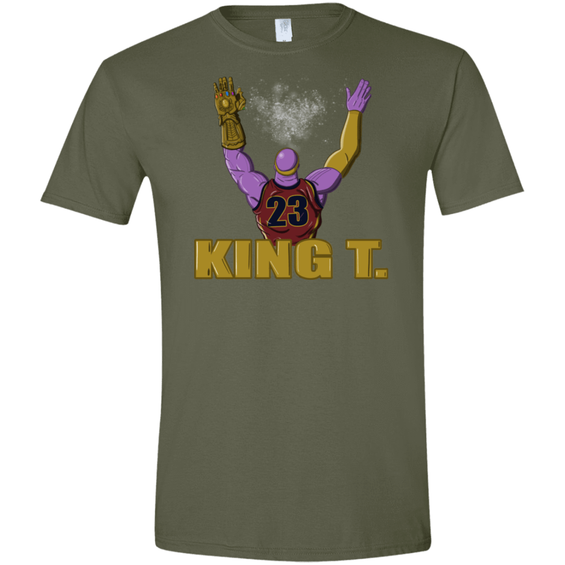 T-Shirts Military Green / S King Thanos Men's Semi-Fitted Softstyle