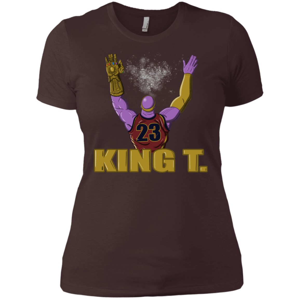 T-Shirts Dark Chocolate / X-Small King Thanos Women's Premium T-Shirt