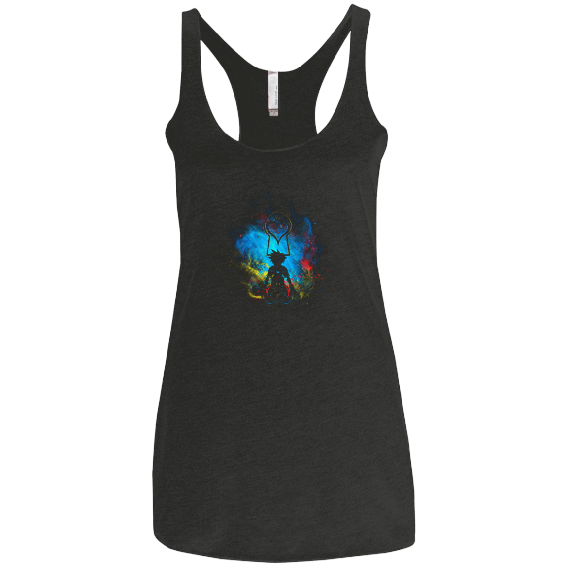 T-Shirts Vintage Black / X-Small KINGDOM ART Women's Triblend Racerback Tank