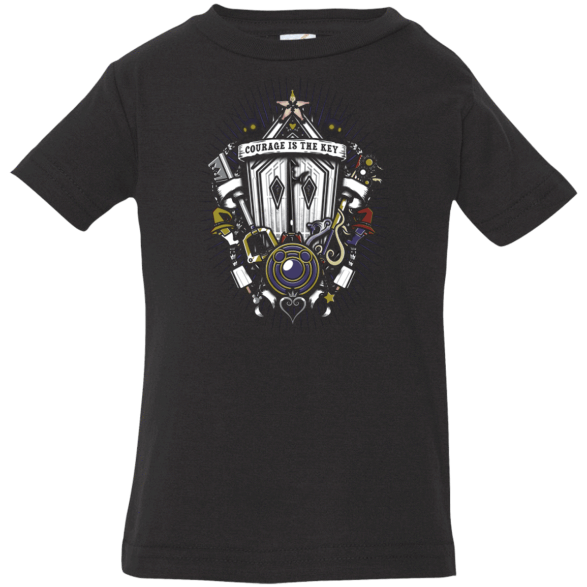 T-Shirts Black / 6 Months Kingdom & Hearts Crest Infant Premium T-Shirt