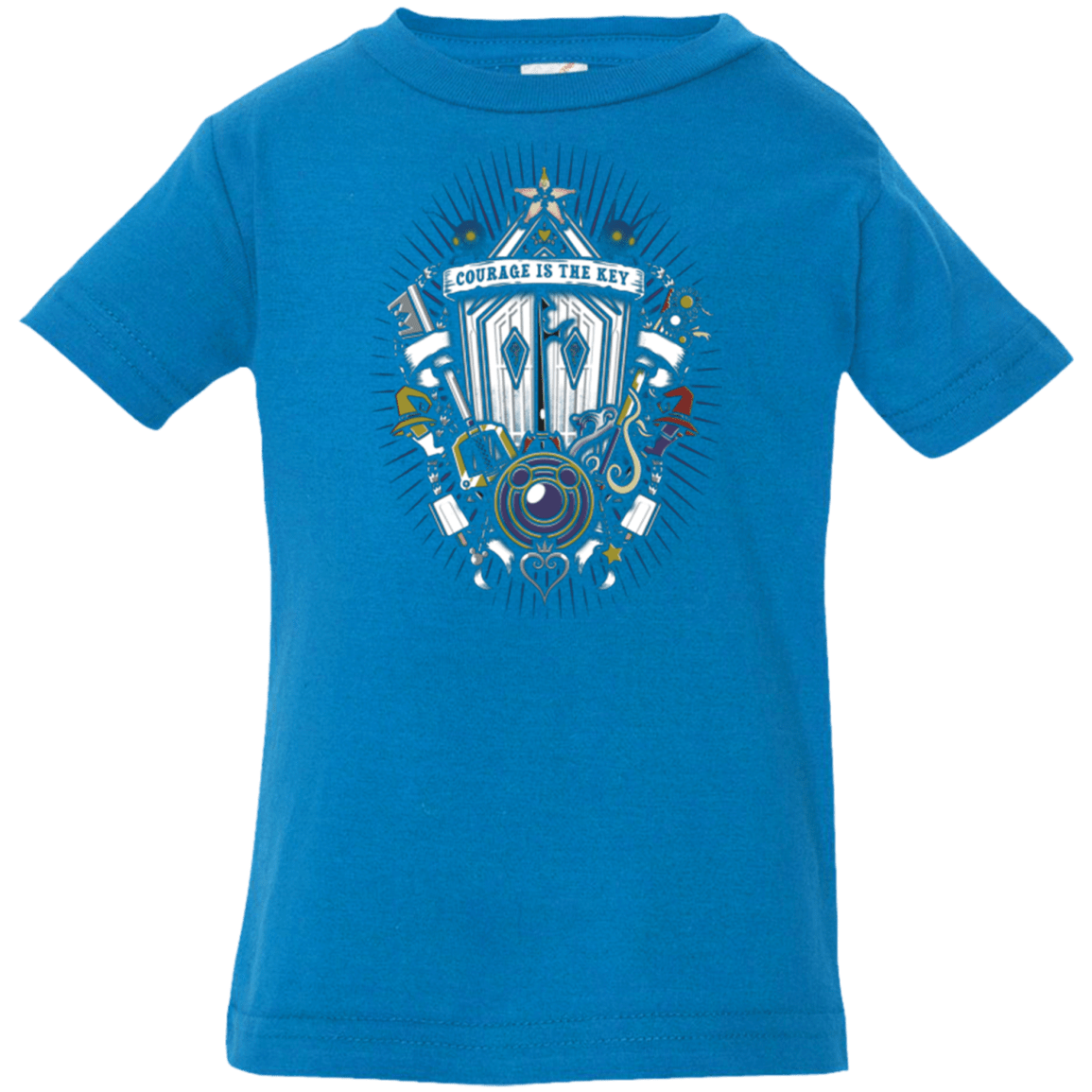 T-Shirts Cobalt / 6 Months Kingdom & Hearts Crest Infant Premium T-Shirt