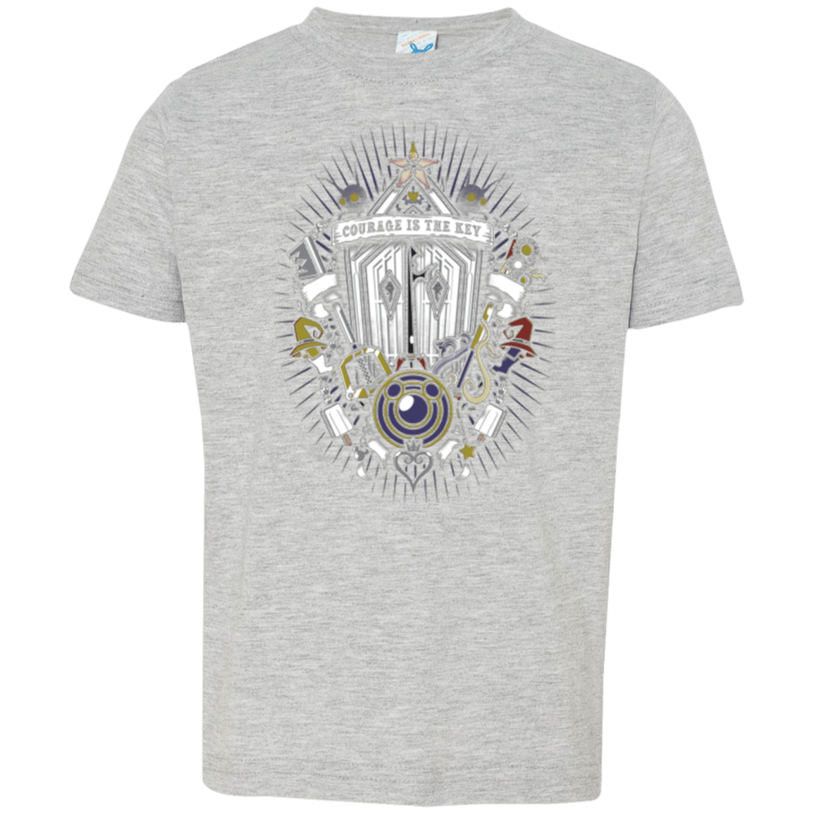 T-Shirts Heather / 2T Kingdom & Hearts Crest Toddler Premium T-Shirt