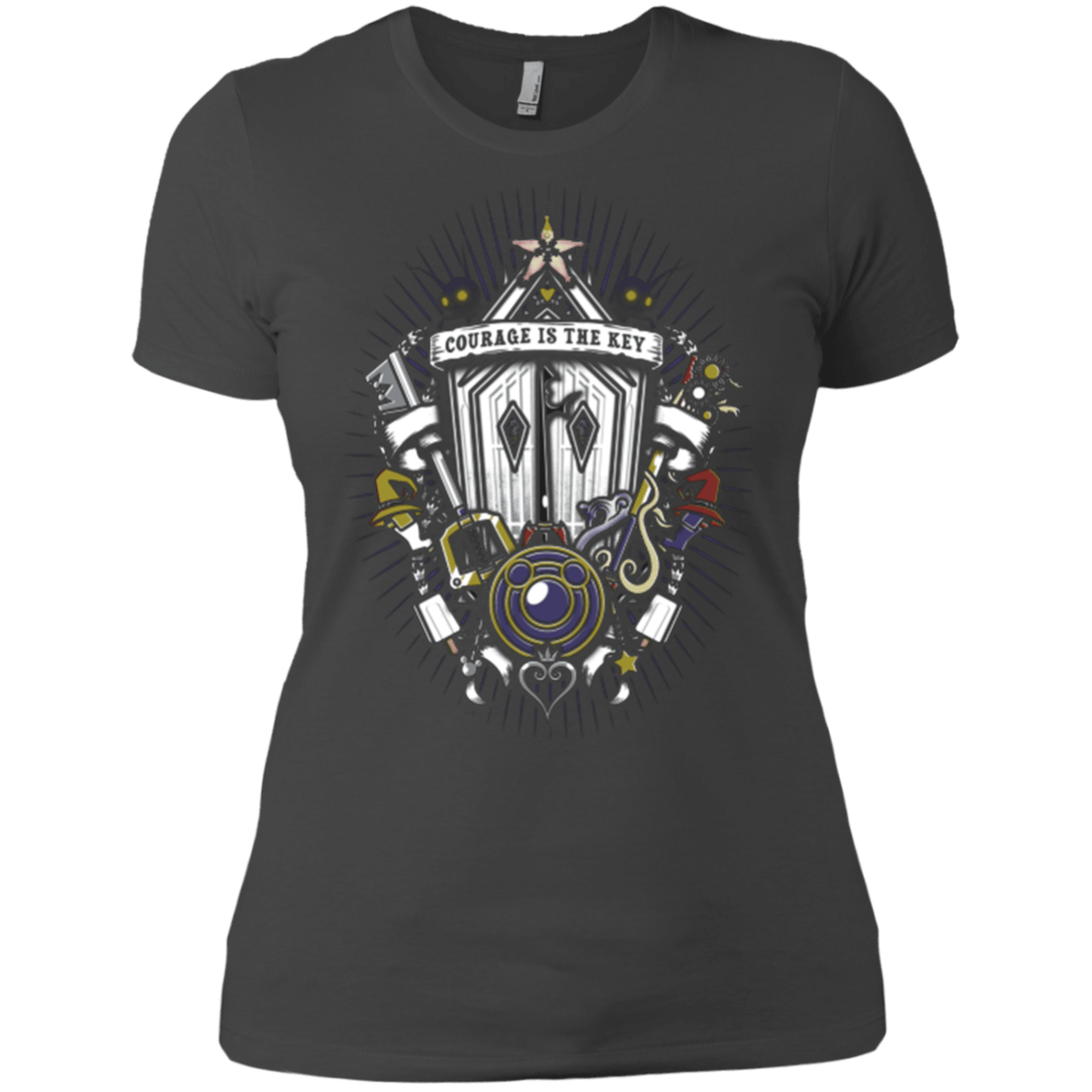 T-Shirts Heavy Metal / X-Small Kingdom & Hearts Crest Women's Premium T-Shirt