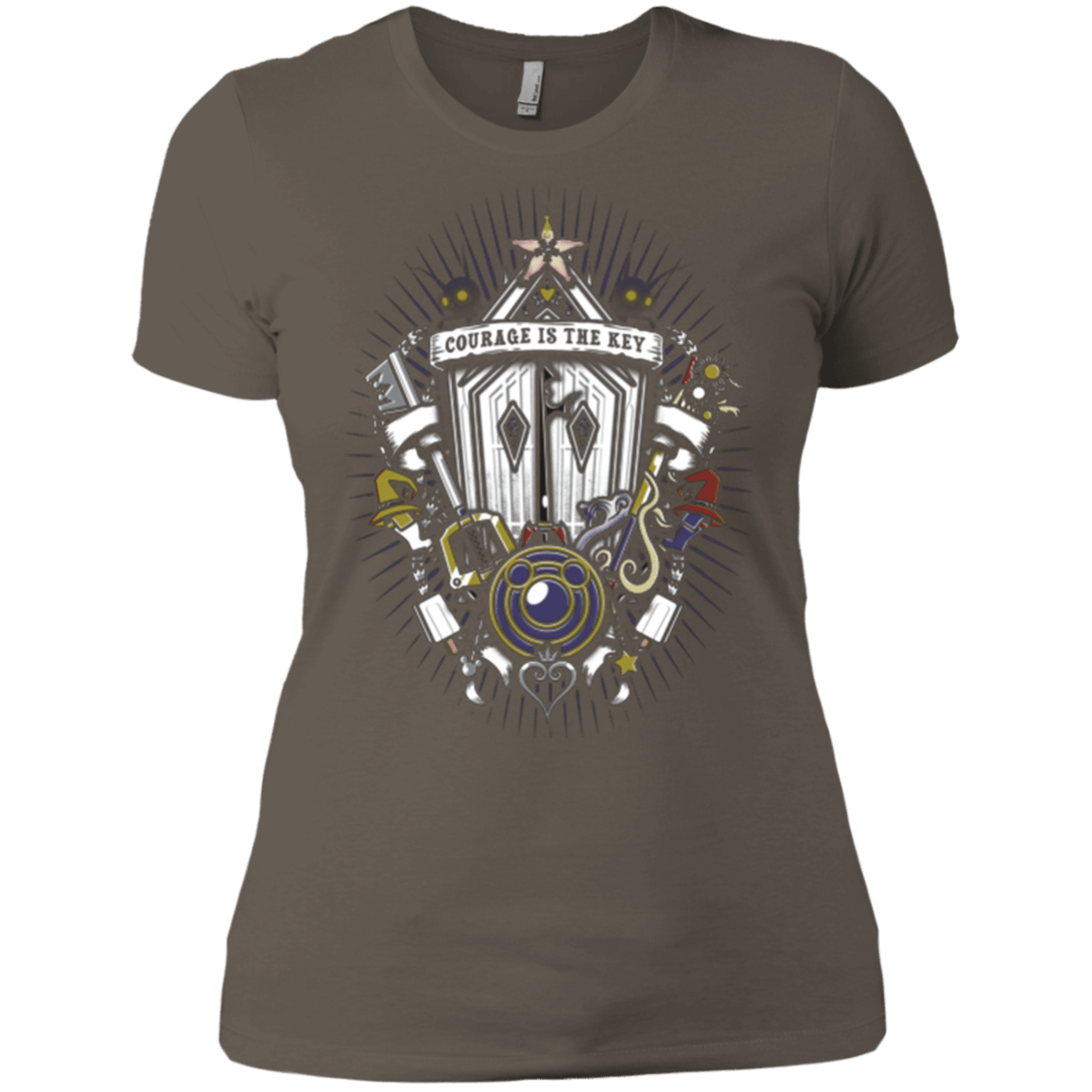 T-Shirts Warm Grey / X-Small Kingdom & Hearts Crest Women's Premium T-Shirt