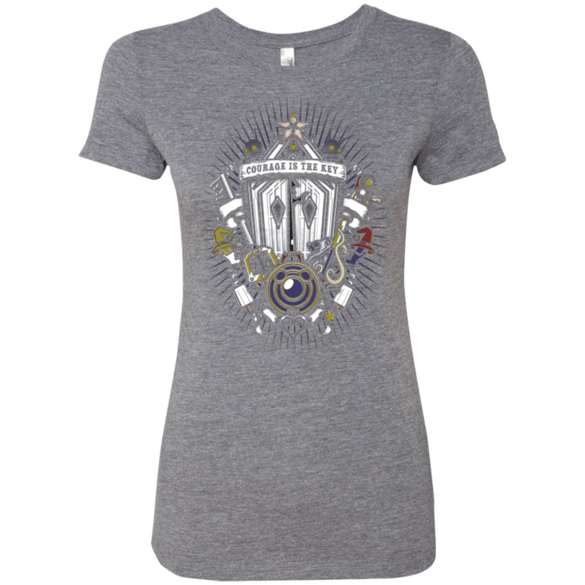 T-Shirts Premium Heather / Small Kingdom & Hearts Crest Women's Triblend T-Shirt