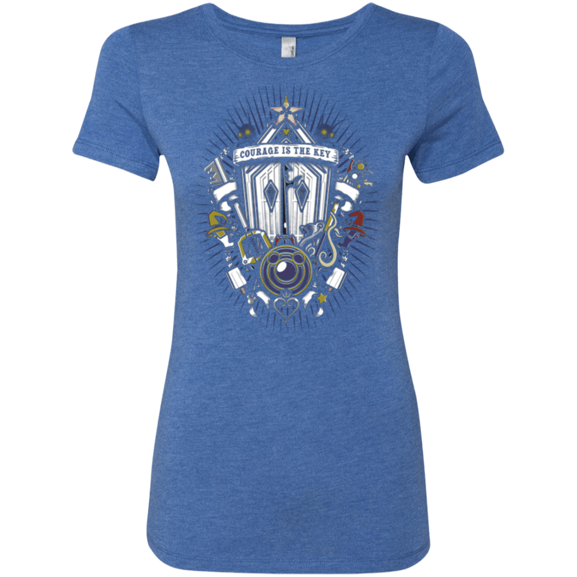 T-Shirts Vintage Royal / Small Kingdom & Hearts Crest Women's Triblend T-Shirt