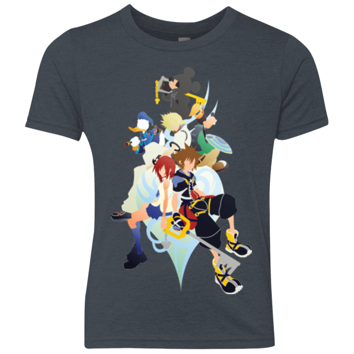 T-Shirts Vintage Navy / YXS Kingdom Hearts Youth Triblend T-Shirt
