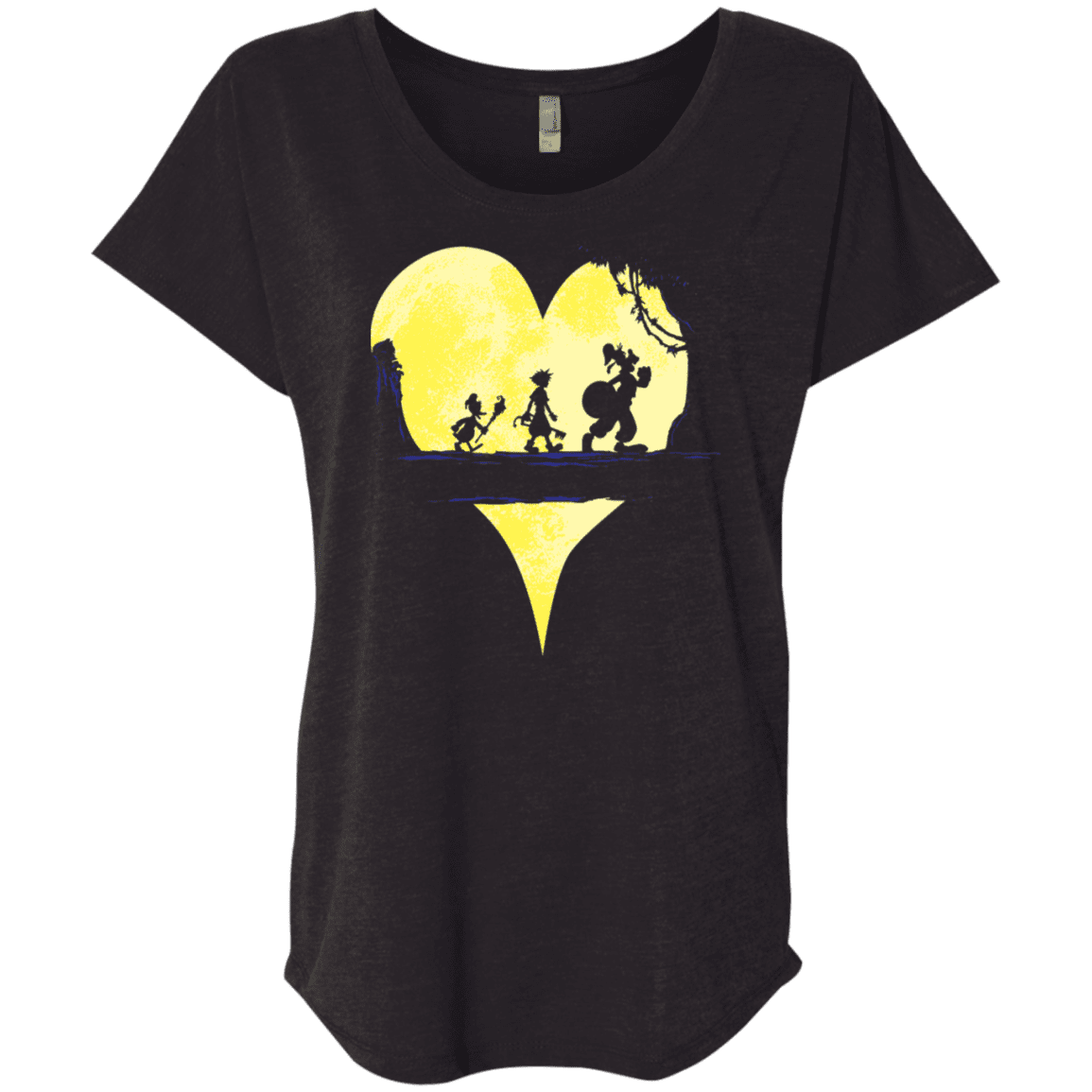 T-Shirts Vintage Black / X-Small Kingdom Moonwalk Triblend Dolman Sleeve