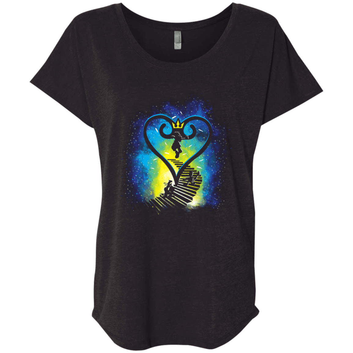 T-Shirts Vintage Black / X-Small Kingdom Quest Triblend Dolman Sleeve