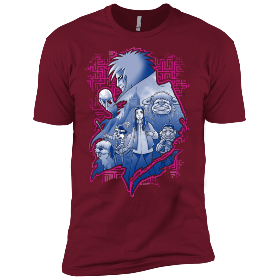 T-Shirts Cardinal / X-Small Kings Labyrinth Men's Premium T-Shirt