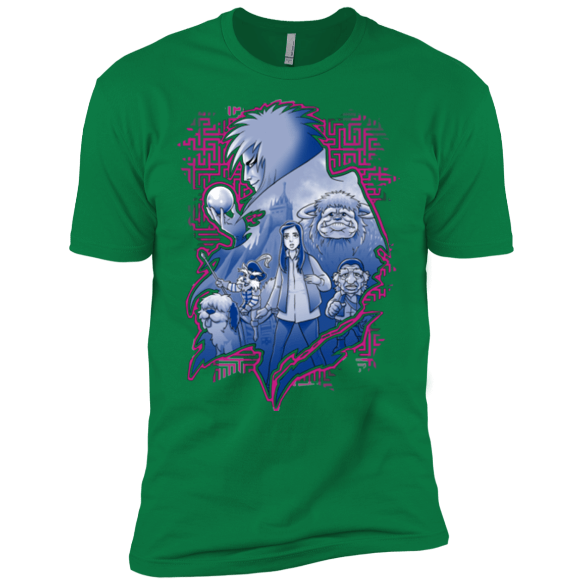 T-Shirts Kelly Green / X-Small Kings Labyrinth Men's Premium T-Shirt