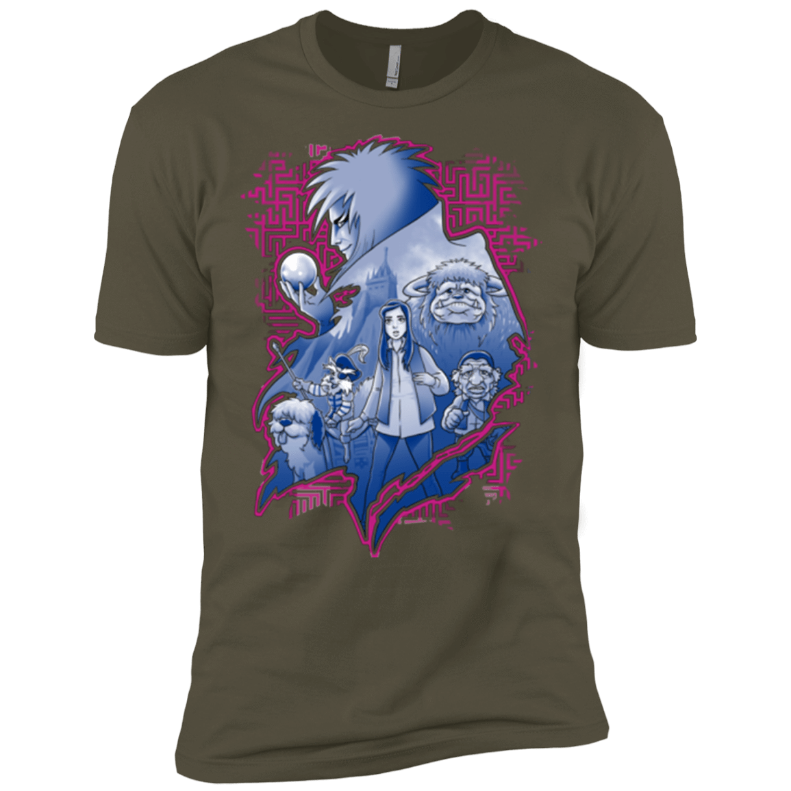 T-Shirts Military Green / X-Small Kings Labyrinth Men's Premium T-Shirt