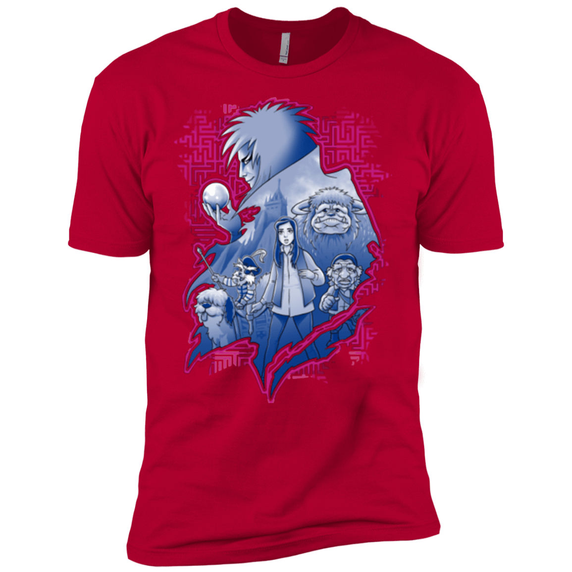 T-Shirts Red / X-Small Kings Labyrinth Men's Premium T-Shirt