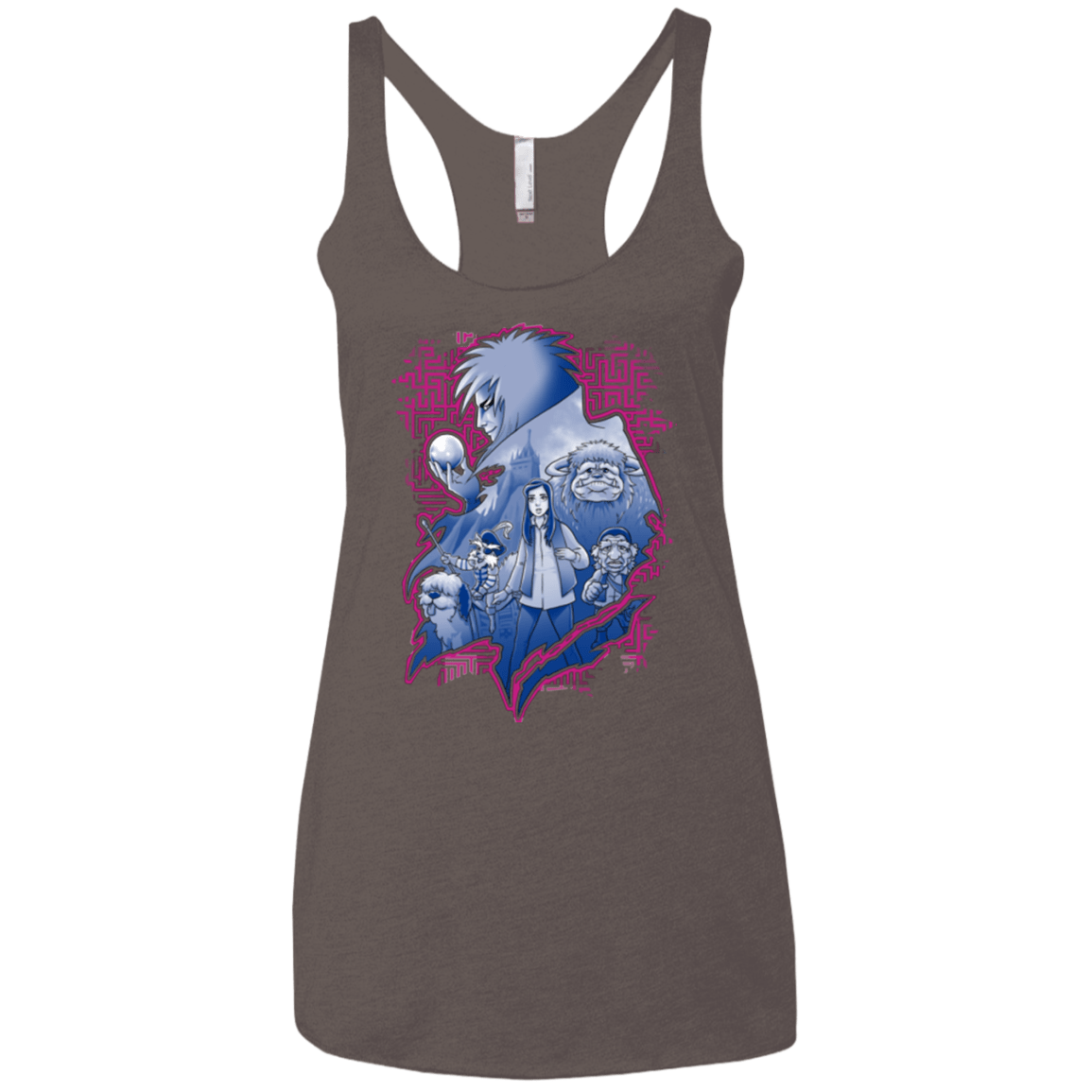T-Shirts Macchiato / X-Small Kings Labyrinth Women's Triblend Racerback Tank