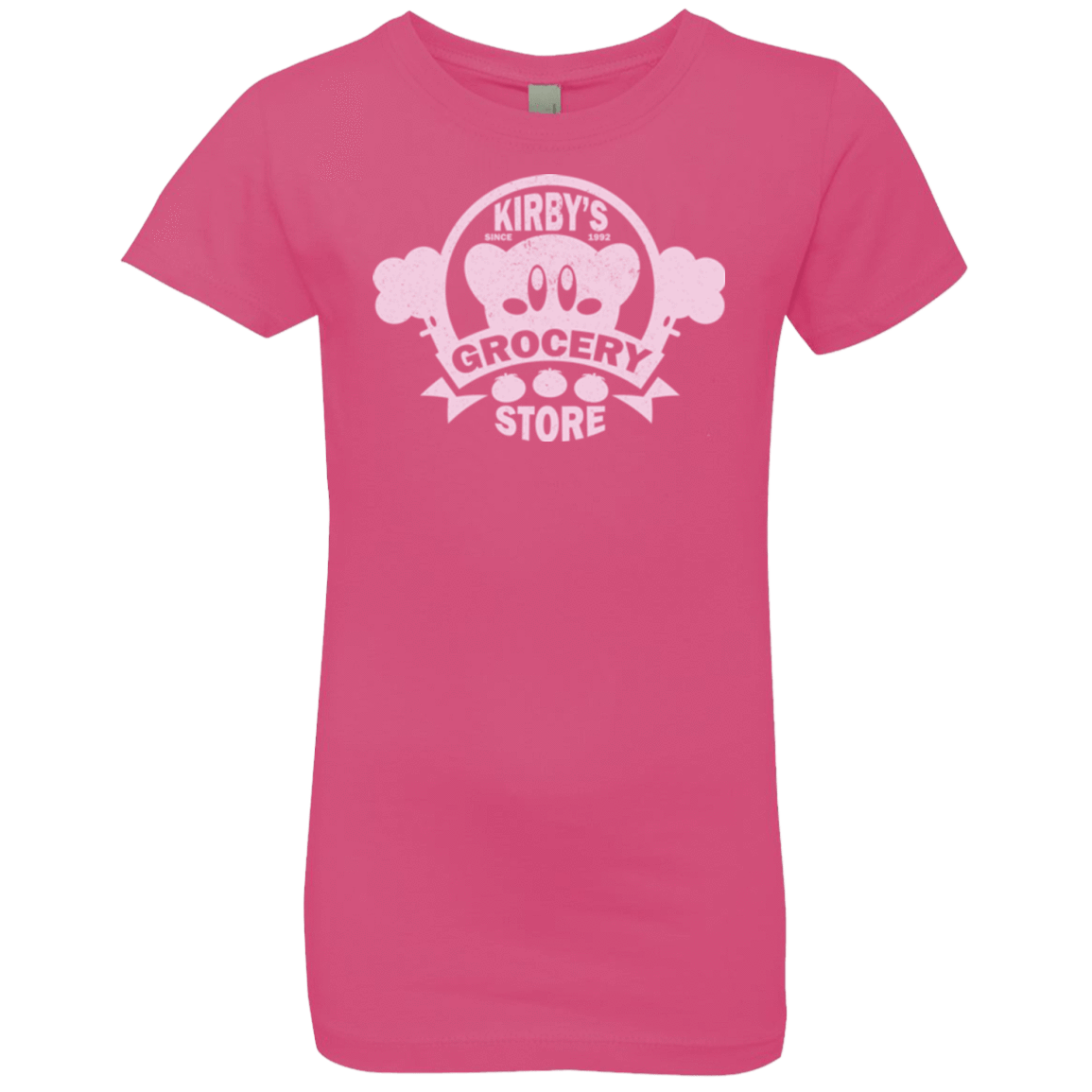 T-Shirts Hot Pink / YXS Kirbys Grocery Store Girls Premium T-Shirt