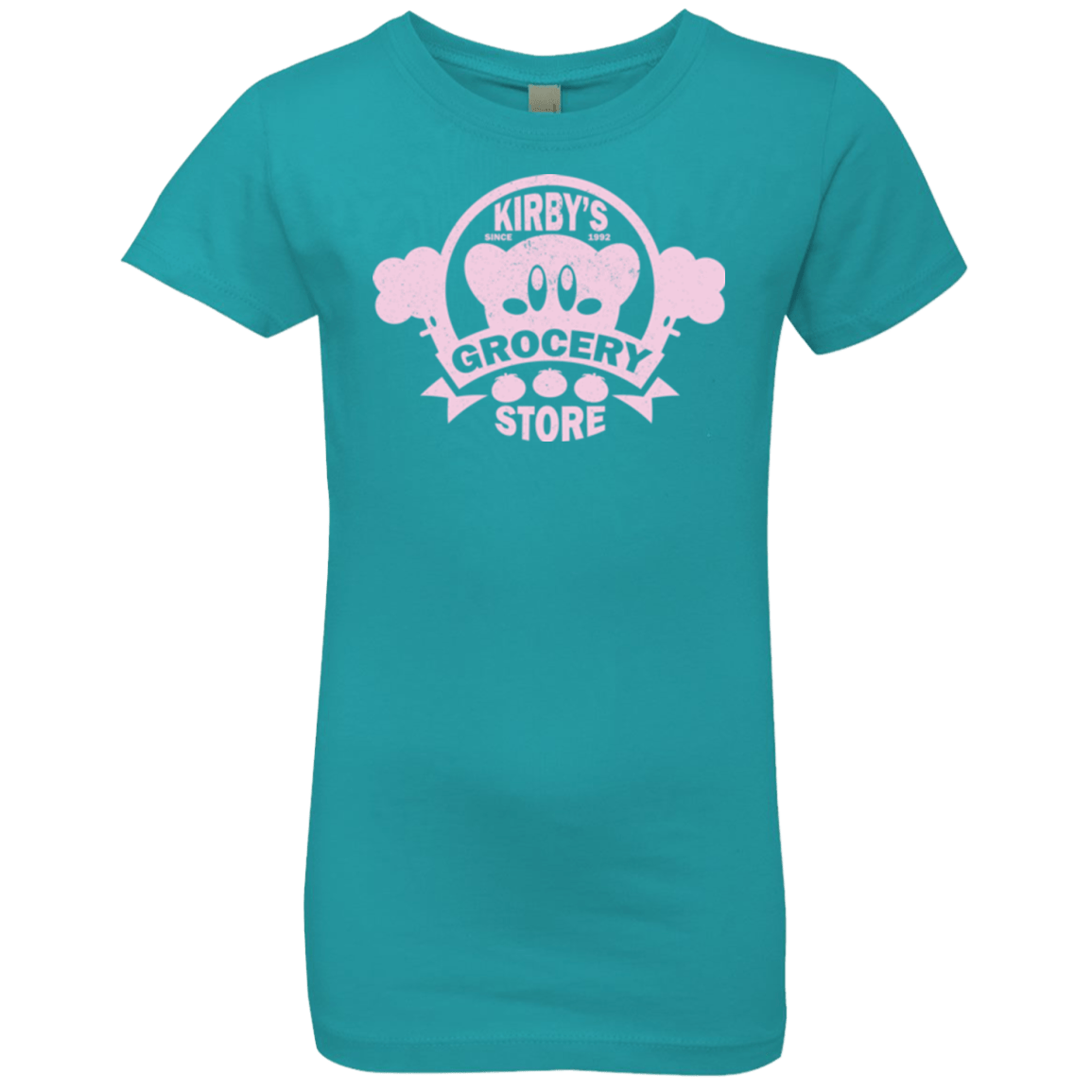 T-Shirts Tahiti Blue / YXS Kirbys Grocery Store Girls Premium T-Shirt
