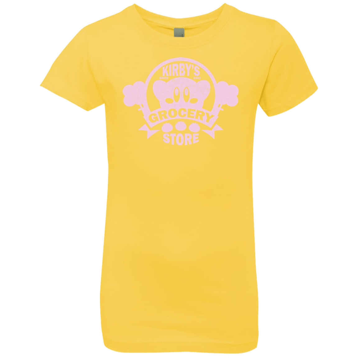 T-Shirts Vibrant Yellow / YXS Kirbys Grocery Store Girls Premium T-Shirt