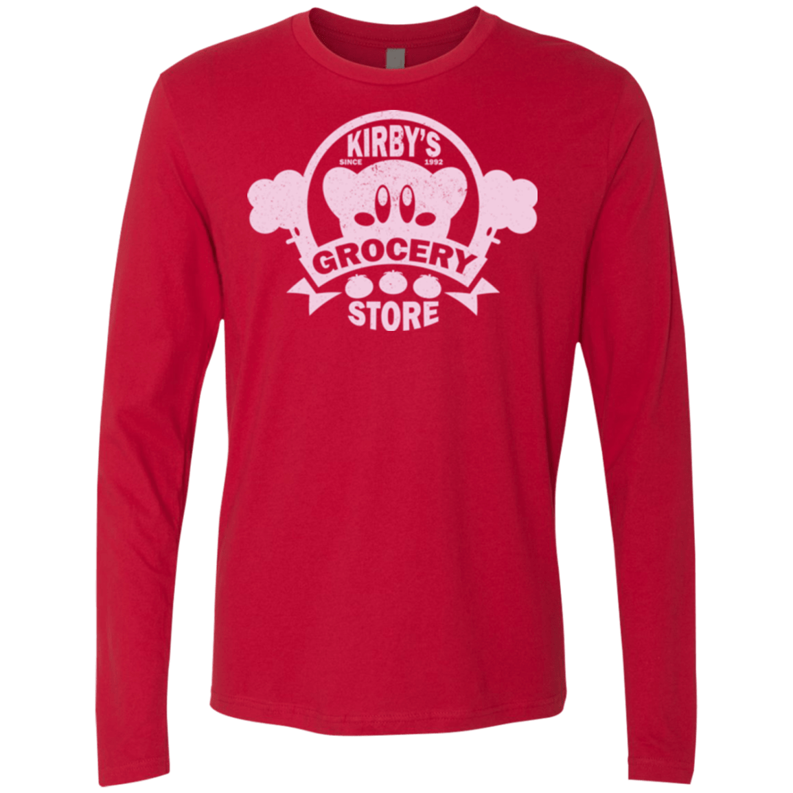 T-Shirts Red / Small Kirbys Grocery Store Men's Premium Long Sleeve
