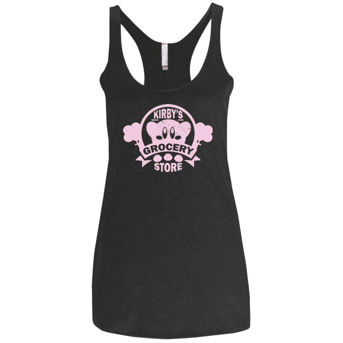 T-Shirts Vintage Black / X-Small Kirbys Grocery Store Women's Triblend Racerback Tank