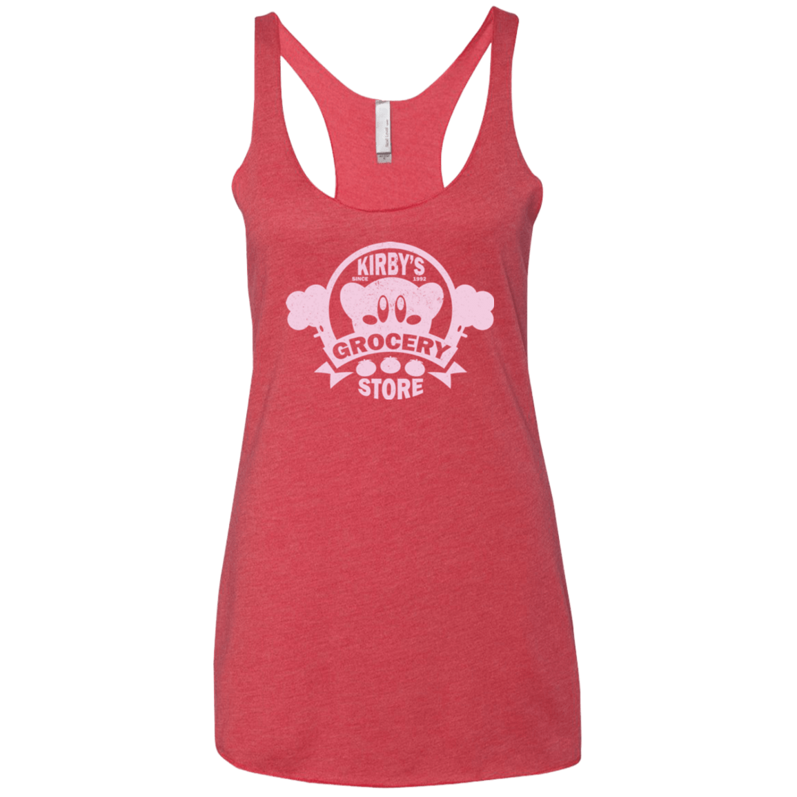 T-Shirts Vintage Red / X-Small Kirbys Grocery Store Women's Triblend Racerback Tank