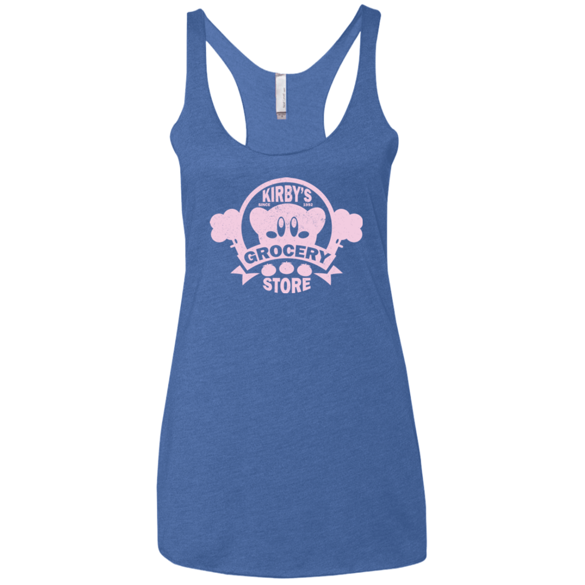 T-Shirts Vintage Royal / X-Small Kirbys Grocery Store Women's Triblend Racerback Tank