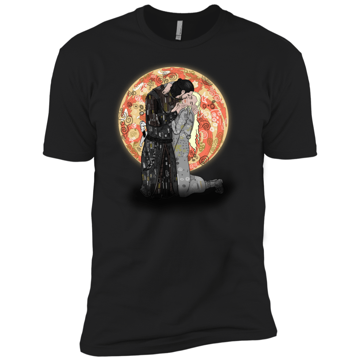 T-Shirts Black / YXS Kiss Jon and Dany Boys Premium T-Shirt