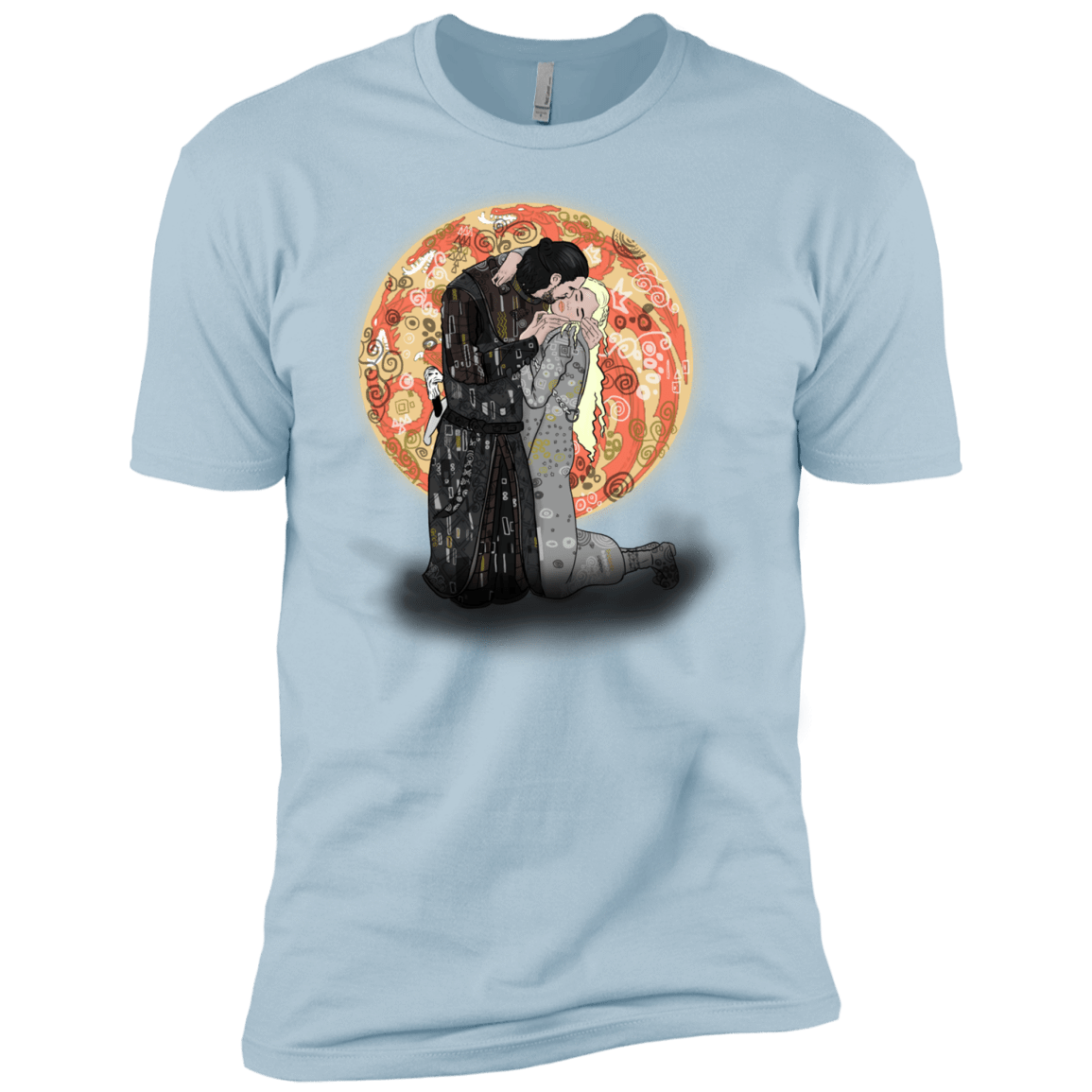 T-Shirts Light Blue / YXS Kiss Jon and Dany Boys Premium T-Shirt