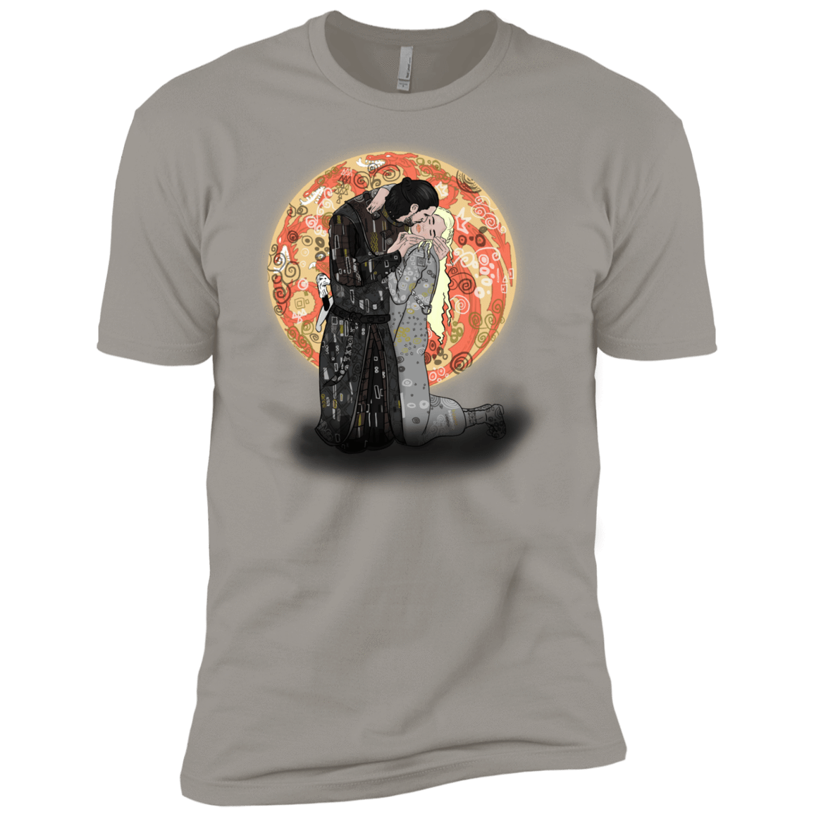 T-Shirts Light Grey / YXS Kiss Jon and Dany Boys Premium T-Shirt