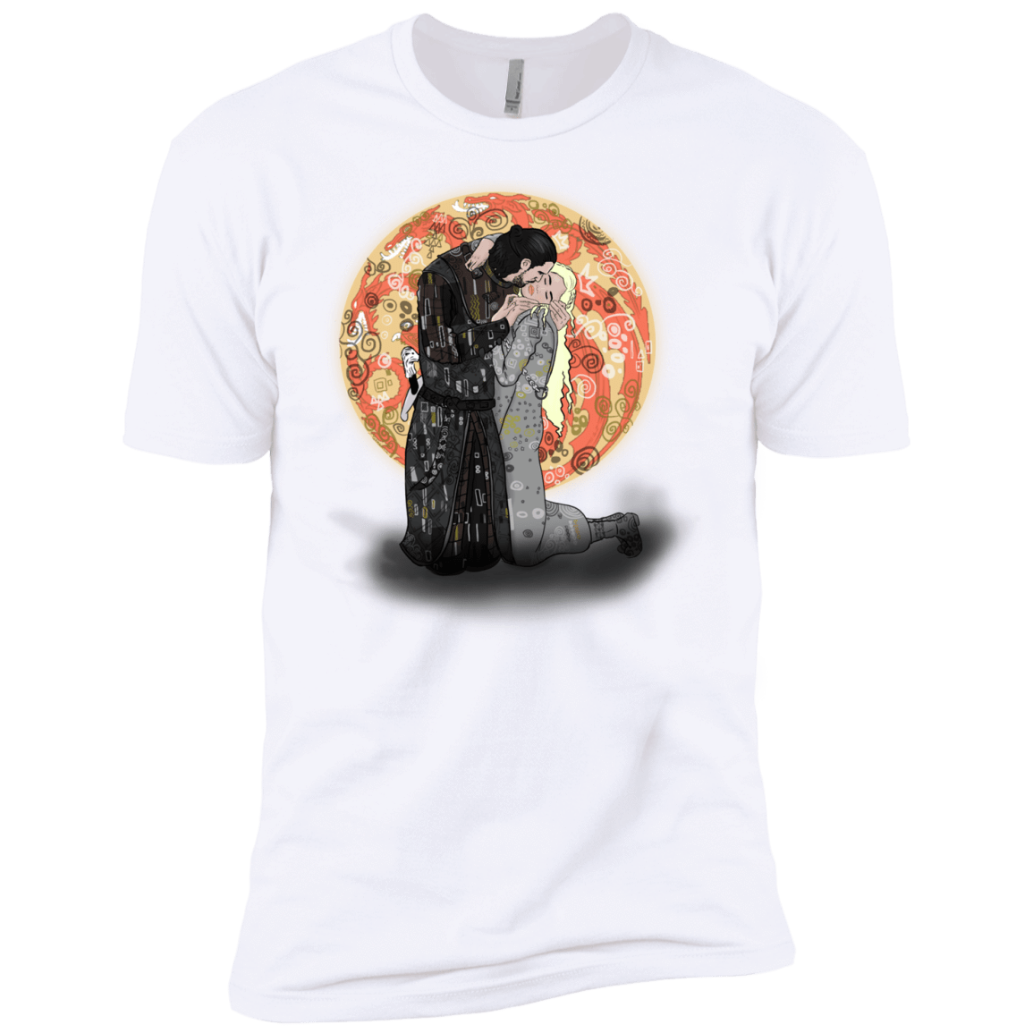 T-Shirts White / YXS Kiss Jon and Dany Boys Premium T-Shirt
