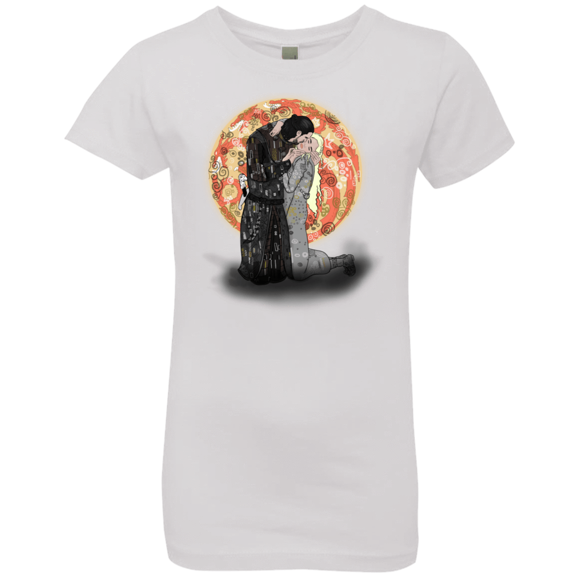 T-Shirts White / YXS Kiss Jon and Dany Girls Premium T-Shirt