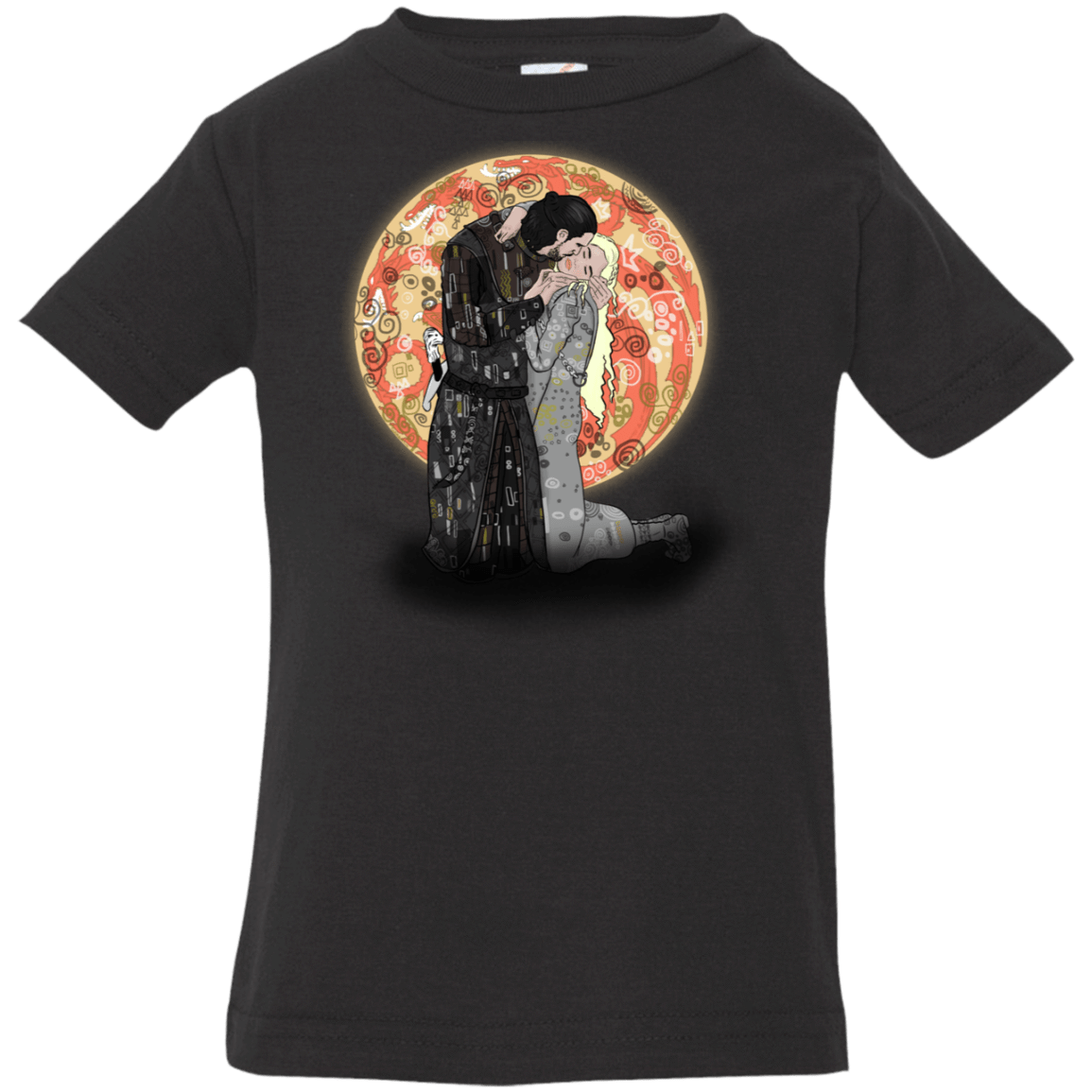 T-Shirts Black / 6 Months Kiss Jon and Dany Infant Premium T-Shirt