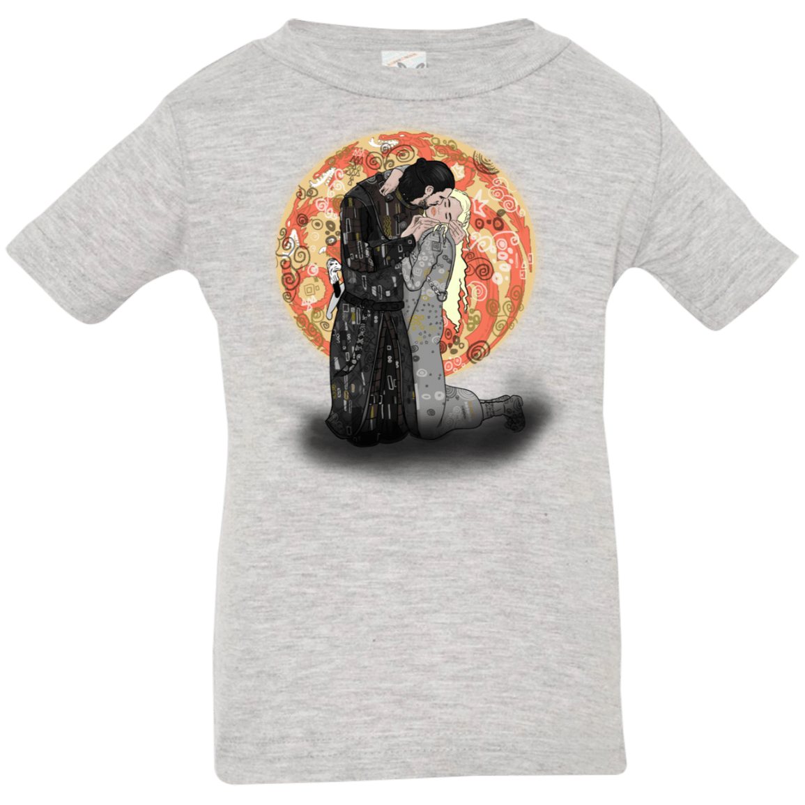 T-Shirts Heather Grey / 6 Months Kiss Jon and Dany Infant Premium T-Shirt