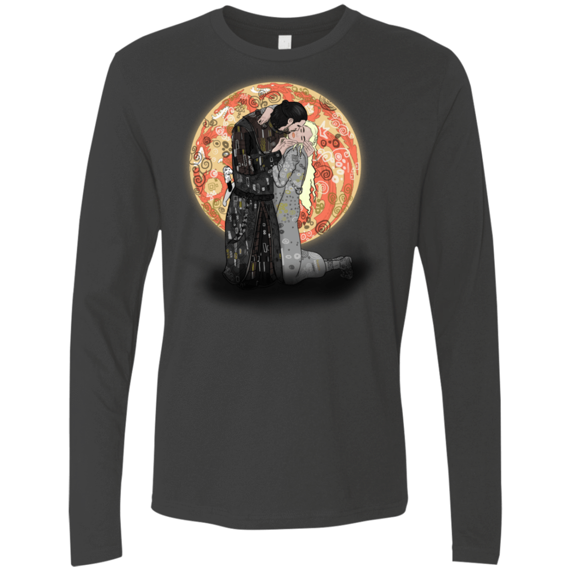 T-Shirts Heavy Metal / S Kiss Jon and Dany Men's Premium Long Sleeve