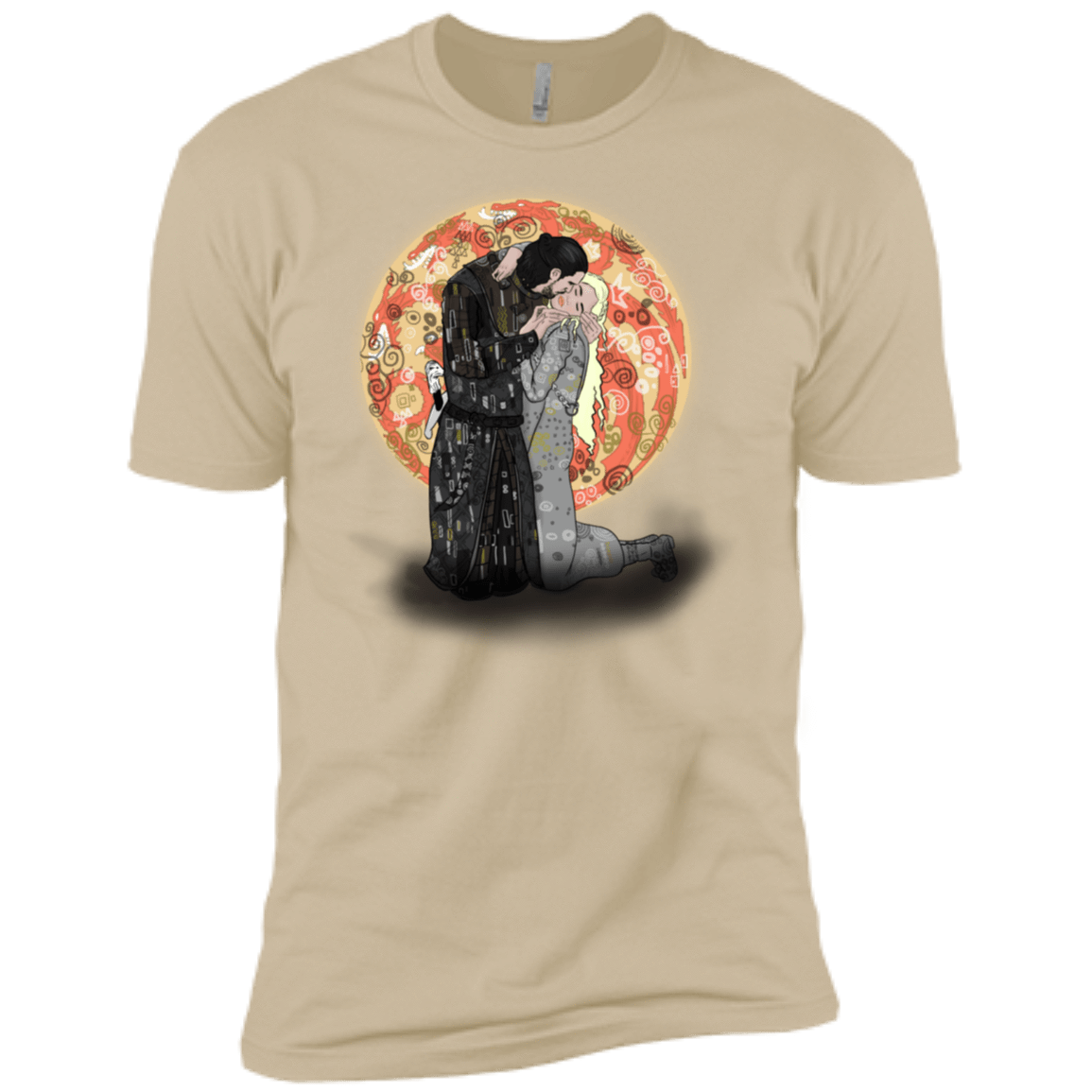 T-Shirts Sand / X-Small Kiss Jon and Dany Men's Premium T-Shirt