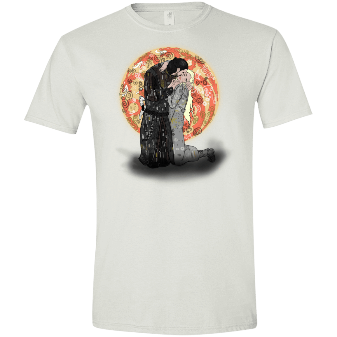 T-Shirts White / X-Small Kiss Jon and Dany Men's Semi-Fitted Softstyle