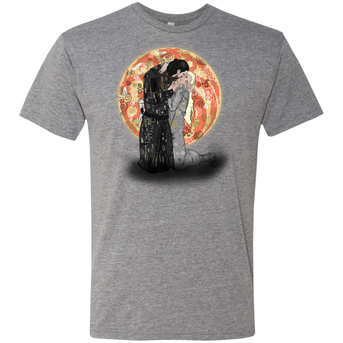 T-Shirts Premium Heather / S Kiss Jon and Dany Men's Triblend T-Shirt