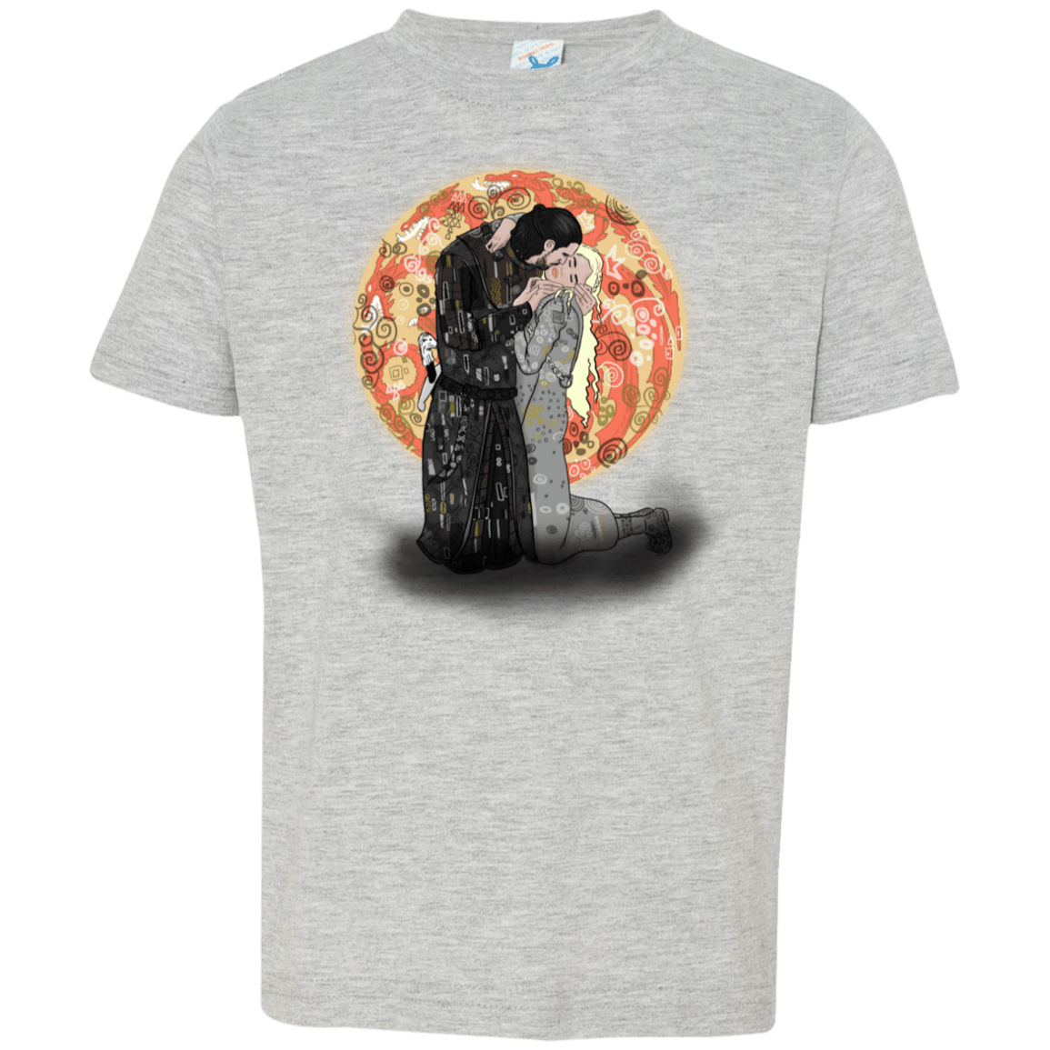 T-Shirts Heather Grey / 2T Kiss Jon and Dany Toddler Premium T-Shirt