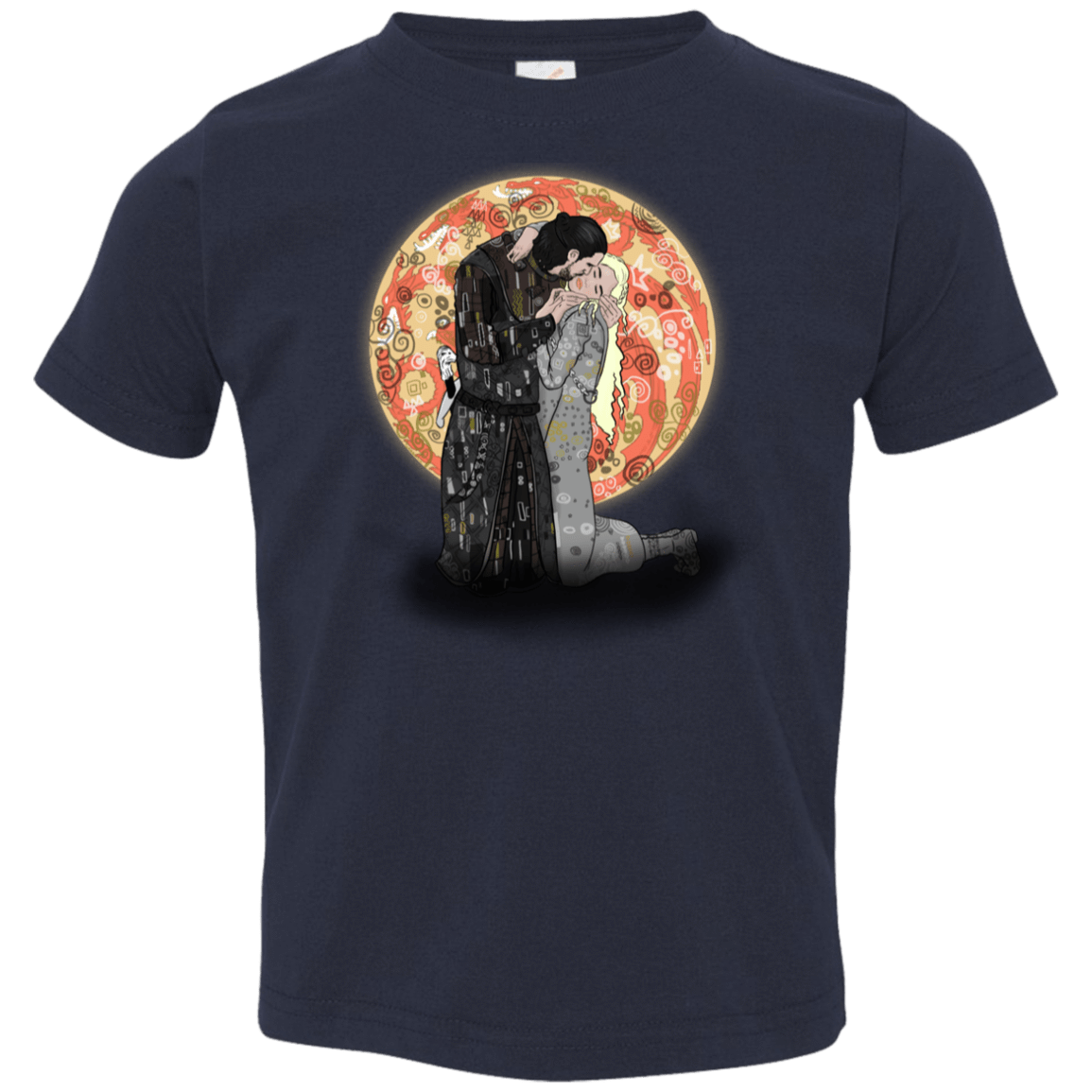 T-Shirts Navy / 2T Kiss Jon and Dany Toddler Premium T-Shirt