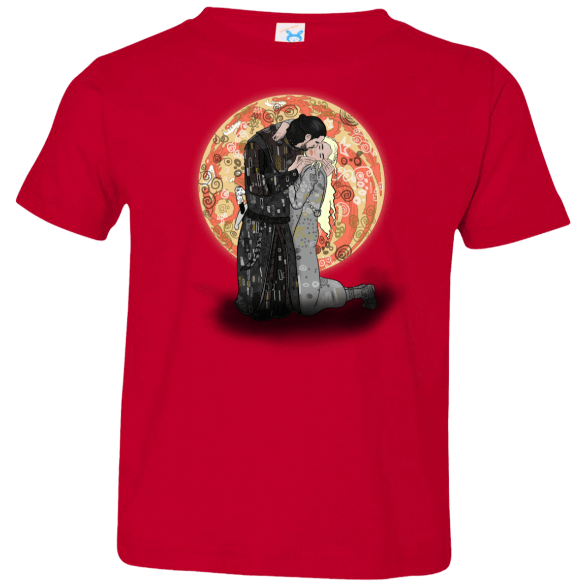 T-Shirts Red / 2T Kiss Jon and Dany Toddler Premium T-Shirt