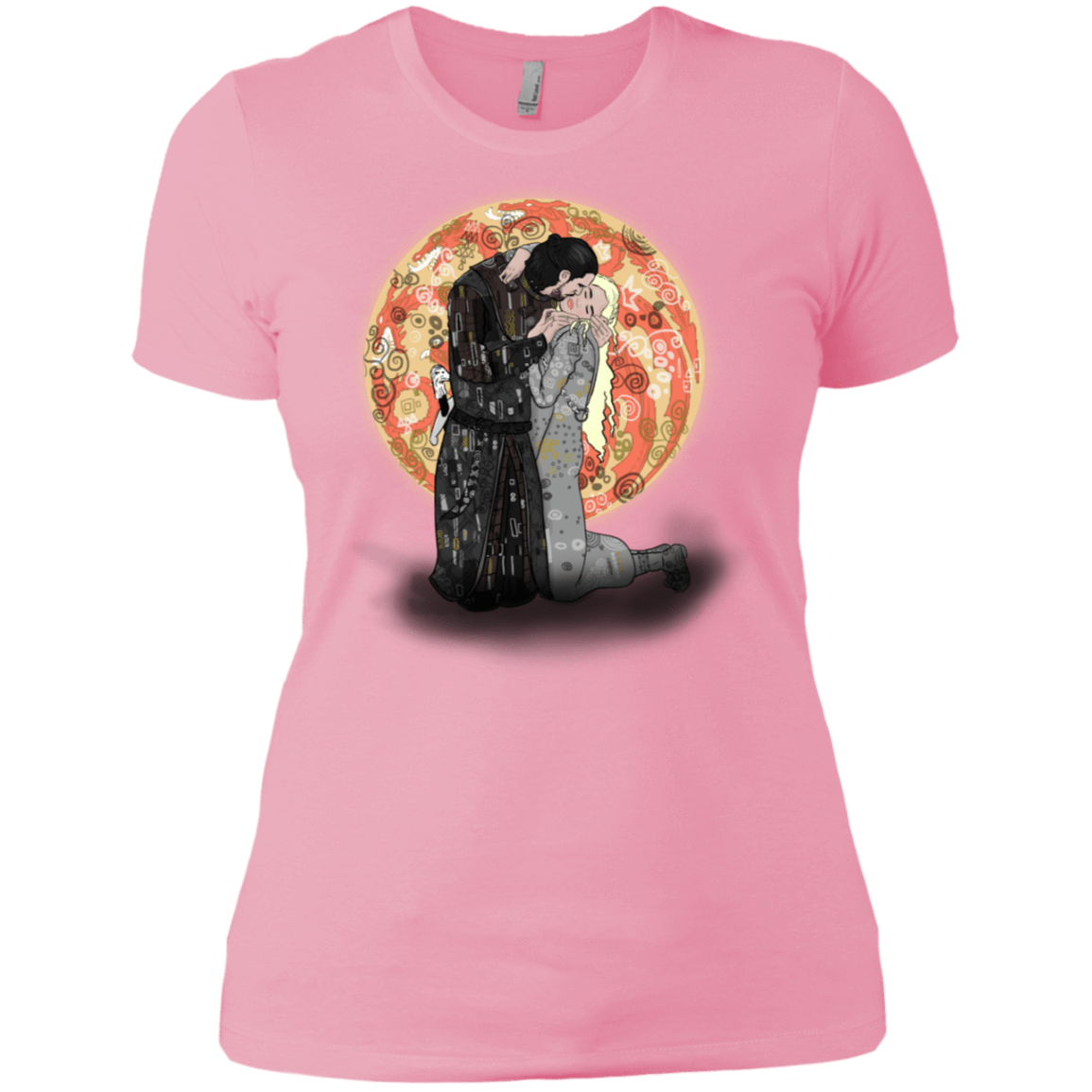 T-Shirts Light Pink / X-Small Kiss Jon and Dany Women's Premium T-Shirt