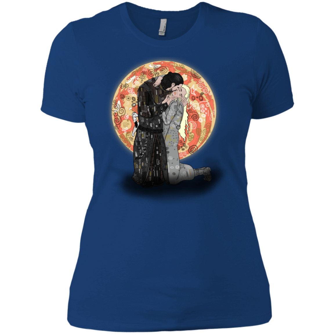 T-Shirts Royal / X-Small Kiss Jon and Dany Women's Premium T-Shirt