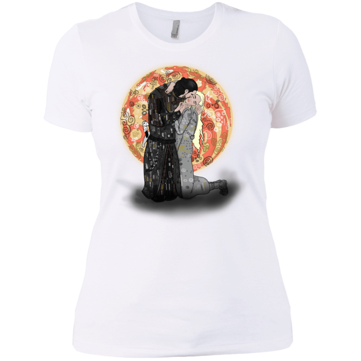 T-Shirts White / X-Small Kiss Jon and Dany Women's Premium T-Shirt