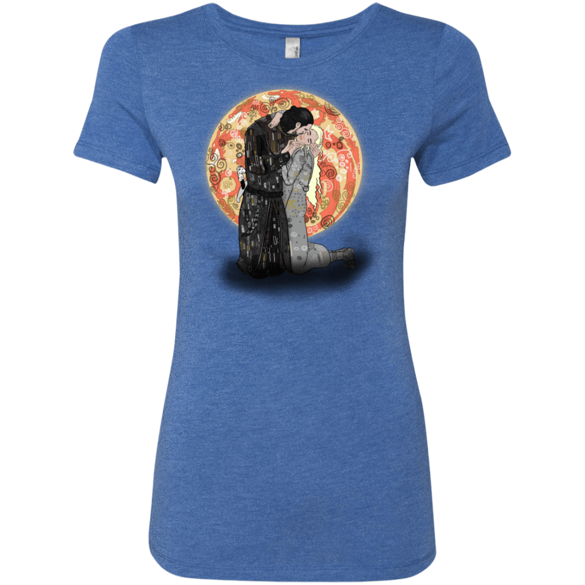 T-Shirts Vintage Royal / S Kiss Jon and Dany Women's Triblend T-Shirt