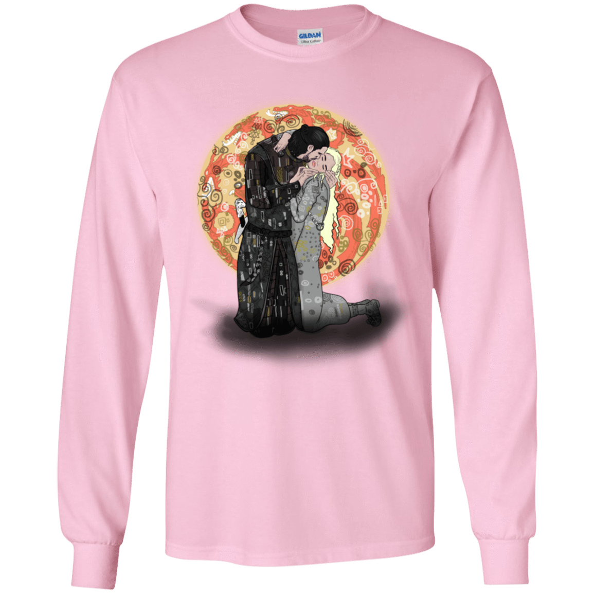 T-Shirts Light Pink / YS Kiss Jon and Dany Youth Long Sleeve T-Shirt